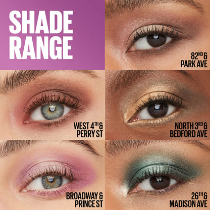 Maybelline New York Shadow Blocks Shadow Blocks Eyeshadow Palette, Stacked Eye Shadow Trio, Broadway & Prince St, 0.08 oz