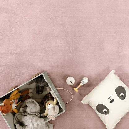 Paco Home Nursery Area Rug Kids Rug For Bedroom Girls Boys Soft Non-slip Modern, Size:200x280 cm, Colour:Pink-Rose