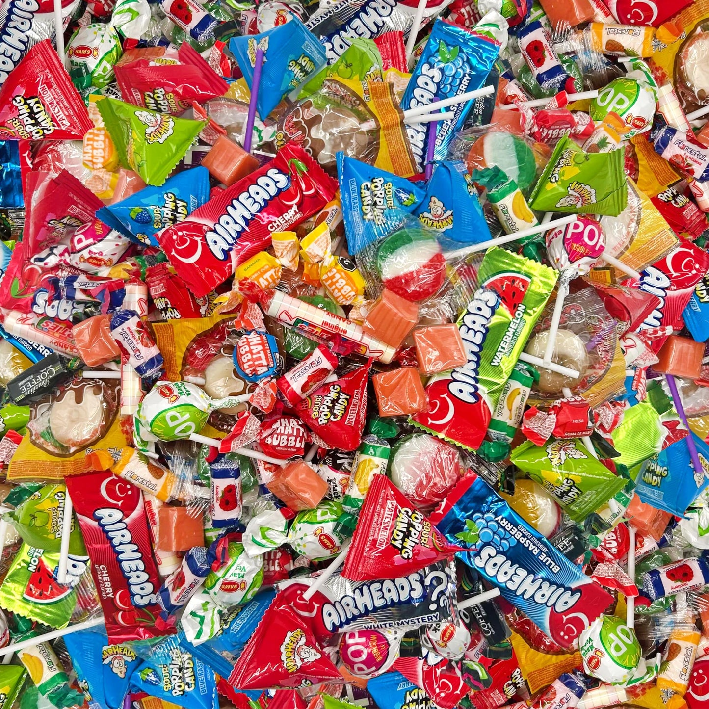 Party Candy Assortment 3 Pound Bag | Popping Rocks, Lollipops, Gum, Fruit Chews, Caramels, Taffies - Approx. 220 Count | Bulk Halloween Candy for Pinata & Goody Bags