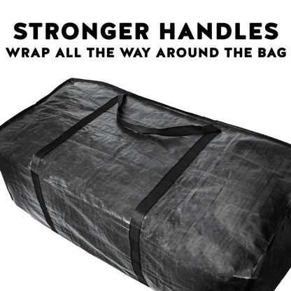BAG-THAT! 68.5 GAL 2 Pack XXL Jumbo Extra Large Heavy Duty Stronger Handles Storage Bags Moving Totes Zippered Reusable Wrap Around Handle Storage Totes
