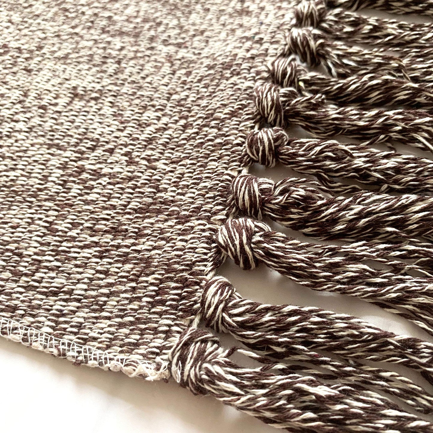 UKELER Eco-Friendly Recycled Cotton Woven Rug Durable & Washable Decorative Door Mat Washable Rag Throw Rugs with Tassels, 35.4''×23.6''