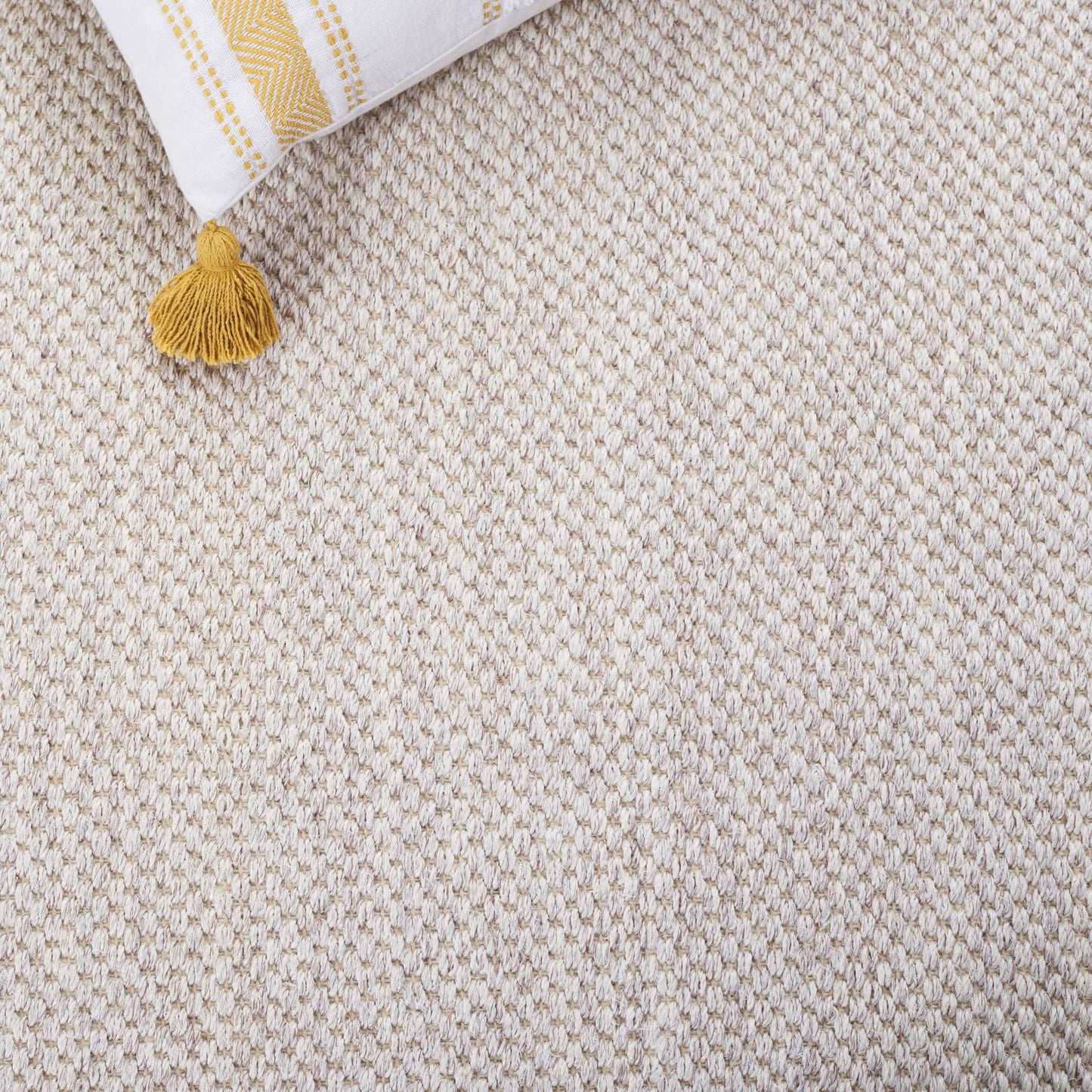 SAFAVIEH Area Rug 5x8 - Natural Fiber Collection - Marble & Beige, Sisal, Woven Design with Border (NF143C)