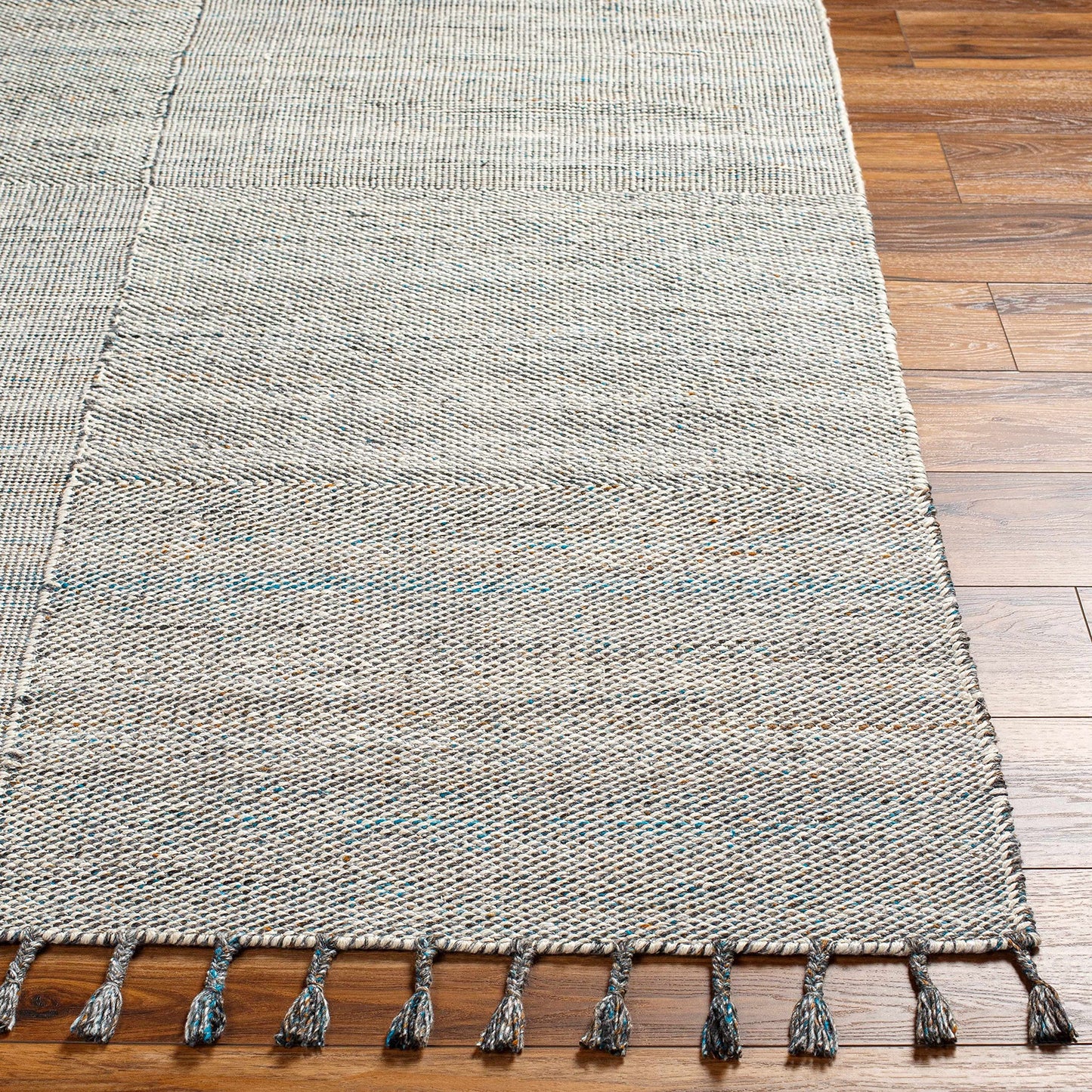 Hauteloom Cognac Recycled Material Living Room, Bedroom Area Rug - Plain Solid - Traditional Transitional Minimalist Modern Farmhouse - Beige, Ivory, Navy, Gray, Neutral - 5' x 7'6"