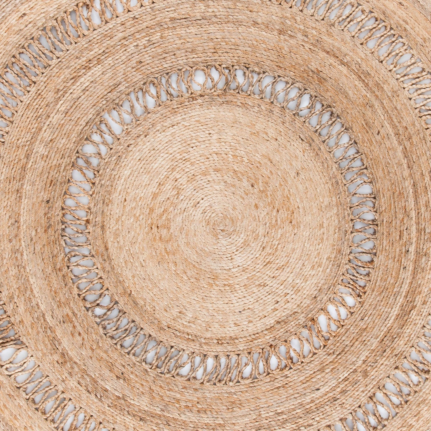 SAFAVIEH Natural Fiber Collection Area Rug - 5' Round, Natural, Handmade Boho Country Charm Jute, Ideal for High Traffic Areas in Living Room, Bedroom (NFB254A)