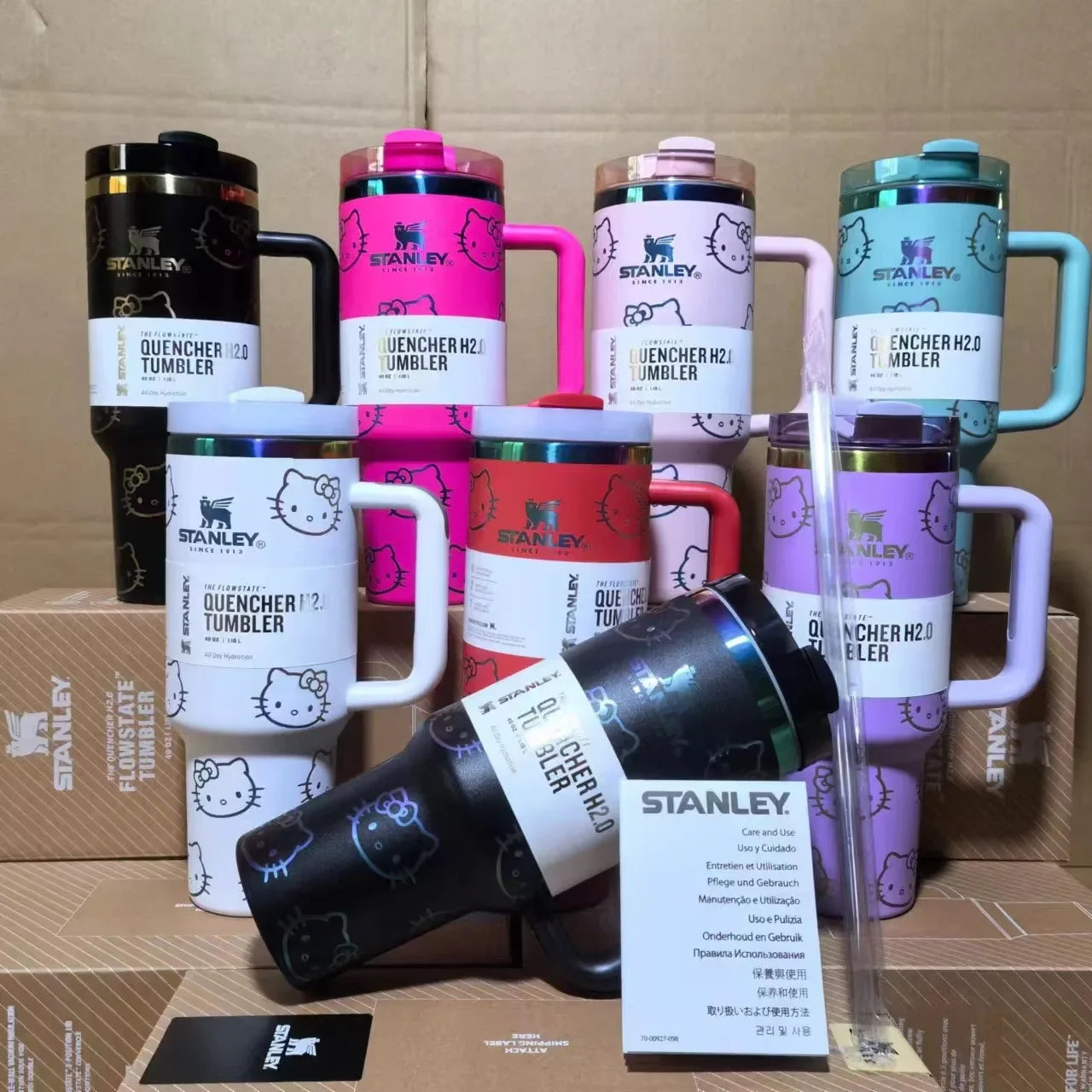 Peony powder Stanley Quencher H2.0 Tumbler – 40 oz Travel Cup