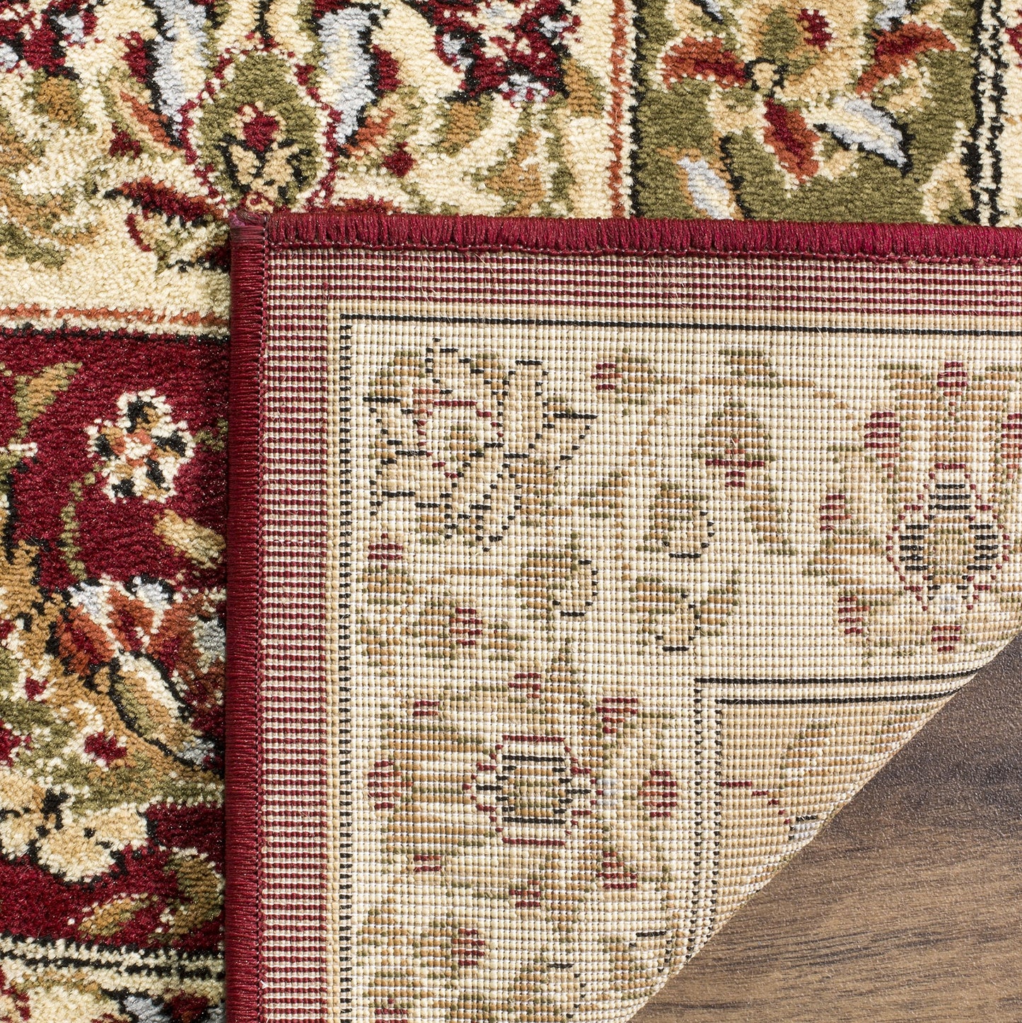 SAFAVIEH Lyndhurst Collection Accent Rug - 3'3" x 5'3", Multi & Ivory, Traditional Oriental Design, Non-Shedding & Easy Care, Ideal for High Traffic Areas in Entryway, Living Room, Bedroom (LNH318A)
