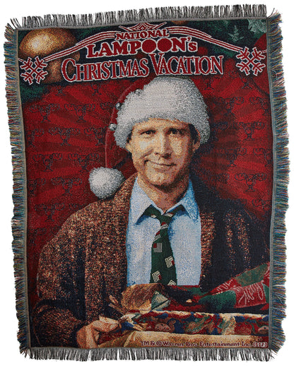 Northwest National Lampoons Christmas Vacation Woven Tapestry Throw Blanket, 48" x 60", Pile of Gifts